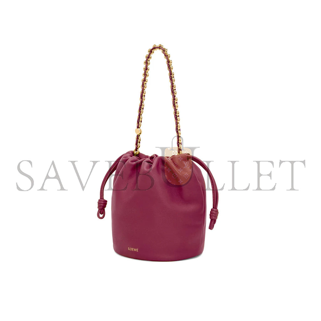 LOEWE FLAMENCO PURSE BUCKET IN MELLOW NAPPA LAMBSKIN A411FPBX02-1048 (32*24*17cm)